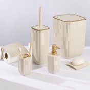 تصویر ست حمام و دستشویی چهارگوش 