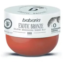 تصویر ژل برنز کننده کاسه ای اسپانیایی باباریا Babaria EXOTIC BRONZE COCONUT حاوی عصاره نارگیل 300 میل 