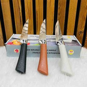 تصویر چاقو دسته چرم 6 اینچ 