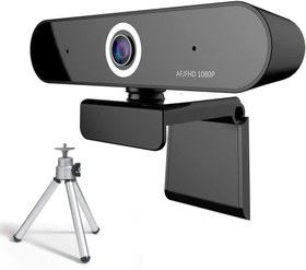 تصویر Webcam-FUVISION Auto Focus Webcam 1080P ، دوربین دیجیتال وب با میکروفون برای ویدئو کنفرانس ، ضبط و پخش ویدئو ، 90 درجه نمایش نمای تمدید ، دوربین زنده جریان برای کامپیوتر ، لپ تاپ و دسکتاپ 