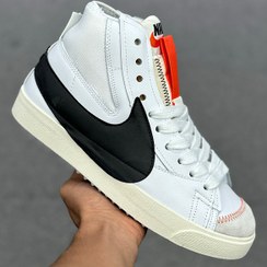 تصویر کتونی نایک بلیزر ساقدار سفید Nike Blazer 