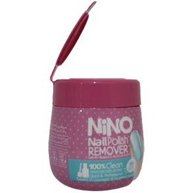 تصویر دستمال مرطوب پاک کننده لاک ناخن نینو Nino بسته 90 عددی ا Nino remover nail polis pad 90 pcs Nino remover nail polis pad 90 pcs