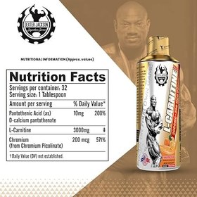 تصویر ال کارنتین 500 میلی لیتر دکستر جکسون dexter jackson gold 3000mg/500ml