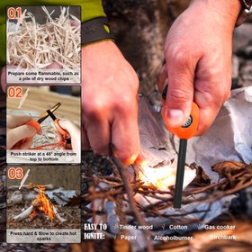 تصویر سنگ چخماق چندکاره مدل Survive army Survive army multifunctional flint