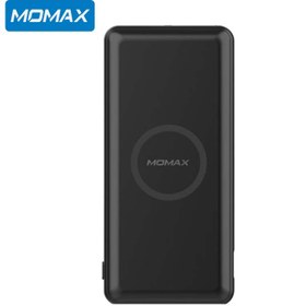 تصویر شارژر همراه بی سیم مومکس مدل QPower minimal IP89 ظرفیت 10000 میلی آمپر ساعت Momax QPower minimal IP89 Wireless 10000mAh Power Bank