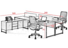 تصویر میز کارگروهی واید Wide 