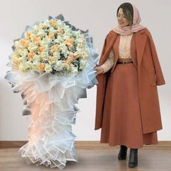 تصویر دسته گل ایستاده رز کد 505 