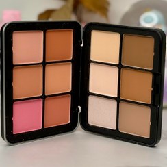 تصویر پالت کامل کانتور و کانسیلر و هایلایتر و رژگونه آرت اسکین 