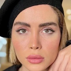 تصویر لنز طبی رنگی فصلی رینبو سری آیس - فوزی براون rainbow contact lens