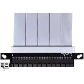 تصویر کابل رایزر 600mm کارت گرافیک لیان لی PCI-E X16 4.0 White 