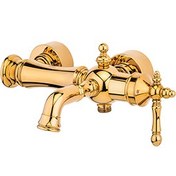 تصویر شیر حمام قهرمان مدل نگین طلایی 