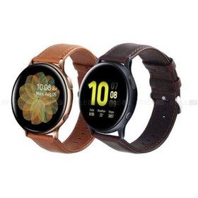 تصویر بند ساعت سامسونگ Galaxy Watch Active 2 چرمی Genuine Leather 