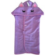 تصویر حوله تن پوش سگ و گربه طرح یونیکورن 