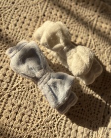 تصویر هدبند حوله ای پاپیون 