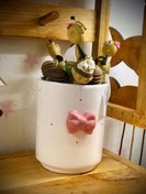 تصویر بانکه سه سایز سرامیکی آشپزخانه مدل پاپیون - جاابزاری 