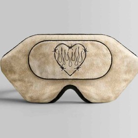 تصویر طرح قلب برای چشم بند خواب کورال Heart Design for Coral609 Sleep Mask