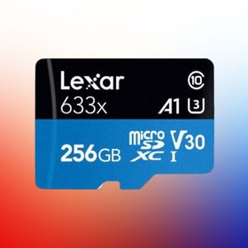 تصویر خرید کارت میکرو SD لکسار Lexar | ظرفیت 256GB کلاس 10 استاندارد UHS-I U3 