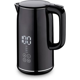 تصویر کتری برقی دیجیتال برند کرکماز ترکیه مدل A960 مشکی Korkmaz Opal Digital Electric Kettle A960