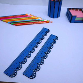 تصویر خط کش دالبری چوبی 