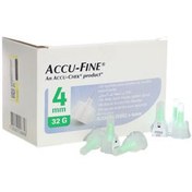 تصویر سرسوزن قلم انسولین Accu Fine با سوزن 4 میلی متر | 4mm ACCU-FINE 4MM 100