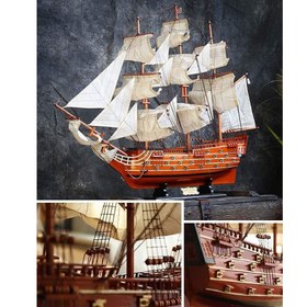 تصویر ماکت چوبی کشتی HMS Victory 