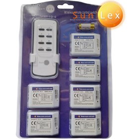 تصویر ریموت سانلکس 6 کانال روشنایی (شش ریسیور) Remote Control Light Switches 6 channel & 6 receiver