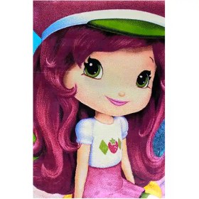 تصویر فرش عروسکی طرح دختر توت فرنگی کد 6606 
