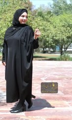 تصویر عبا مانتو جواهر دوزی طرح بارانی با کیفیت عالی 