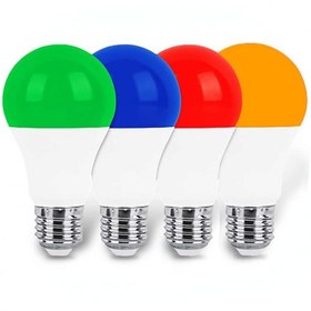 تصویر لامپ LED رنگی 10 وات البو - انبه ای 