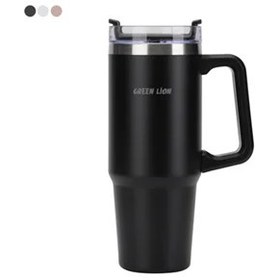 تصویر فلاسک و ماگ گرین لاین مدل Vacuum Travel Mug GNVACTVMUG Green Lion GNVACTVMUGBK Vacuum Travel Mug