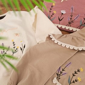 تصویر بلوز دورس دخترانه الیسا سایز ۶ تا ۸ سال 