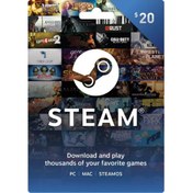 تصویر استیم والت 20 دلاری-Steam Wallet 20 USD ا Steam Wallet 20 usd Steam Wallet 20 usd