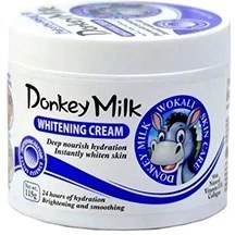 تصویر کرم سفید کننده و آبرسان پوست صورت شیر الاغ donkey milk whitening cream 