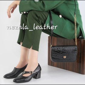 تصویر ست مجلسی تمام چرم پاشنه 5 سانت 