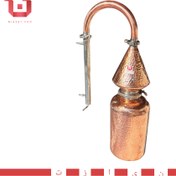 تصویر دیگ تمام مسی ۲۰ لیتری با اگزوز آبی استیل 