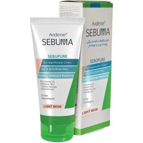 تصویر کرم آردن (Ardene) سبوما مدل SEBOPURE یکنواخت کن نده رنگ بژ روشن 40 میلی لیتر ضد لک و روشن کننده