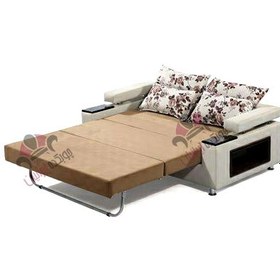 تصویر مبل کاناپه تختخوابشو فلزی باکس دار مدل لالوسکی 