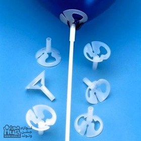 تصویر نی وکلیپس بادکنک لاتکس چند رنگ 100 عددی 