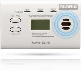 تصویر دتکتور مونوکسید کربن گلوریا مدل KO2D 
