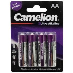 تصویر باتری چهارتایی قلمی Camelion Ultra Alkaline LR6 AM3 1.5V AA Camelion Ultra Alkaline LR6 AM3 1.5V AA Battery