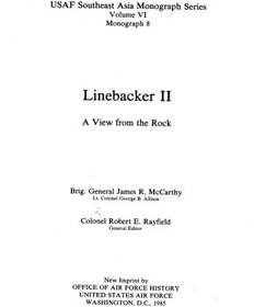 تصویر دانلود کتاب Linebacker IIA View from the Rock 1985 کتاب انگلیسی نمایش Linebacker IIA از راک 1985