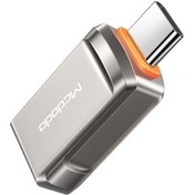 تصویر مبدل USB-C به USB-A 3.0 مک دودو مدل OTG کد OT-873 نقره ای کابل تبدیل