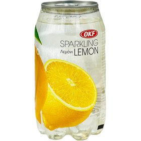 تصویر آب گاز دار طعم دار OKF قوطی ۳۳۰ میل پک ۲۴ عددی 