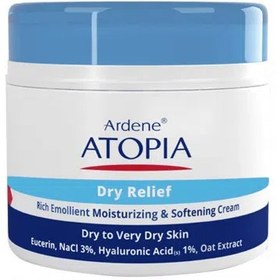 تصویر کرم مرطوب کننده صورت آردن سری Atopia مدل Dry Relief حجم 150 میلی لیتر Ardene Atopia Dry Relief Urea 5% Moisturizing Facial Cream