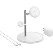 تصویر شارژر بی سیم 15 وات انکر مدل A25M3 به همراه کابل USB-C و آداپتور 