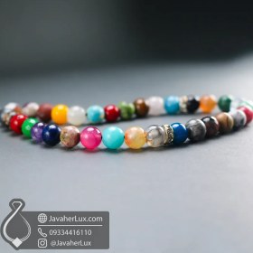 تصویر تسبیح احجار الشفا سنگ درمانی 7 چاکرا جواهر لوکس Ahjar Al-Shifa Tasbih _ کد 500089 