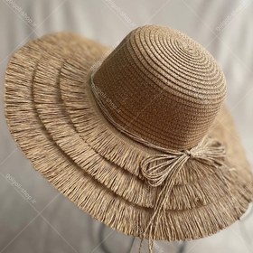 تصویر کلاه حصیری ریشه ای 