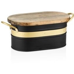 تصویر جعبه و سبد نان مشکی ظروف ذخیره گالوین Gln0064 سیاه The Mia 