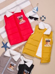 تصویر پافر یقه خزدار تدی داخل خز 