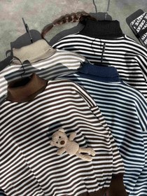 تصویر بلوز بافت یقه اسکی دخترانه و زنانه | فری سایز | ترند و کاربردی پاییز و زمستان - خاکی 